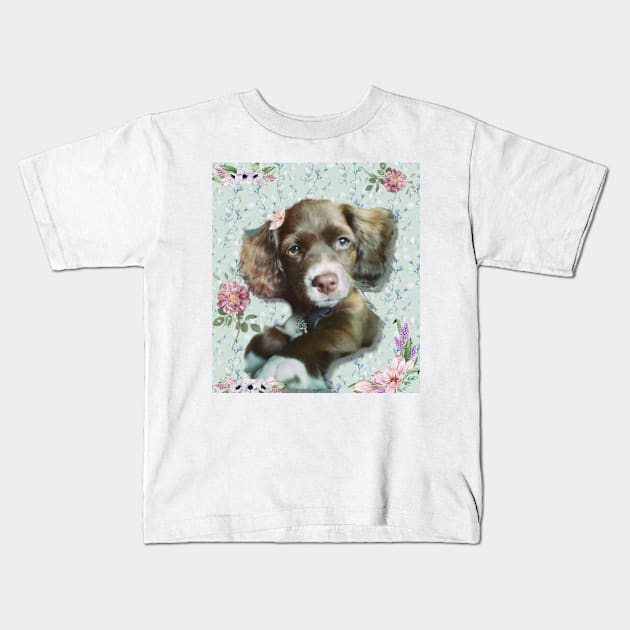 dog Kids T-Shirt by shirleyt21